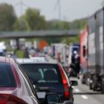 Stau auf der Autobahn